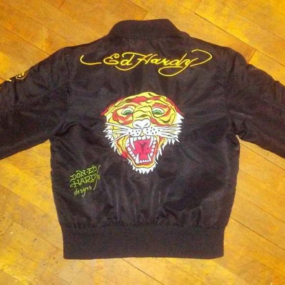 ed hardy tiger jacket